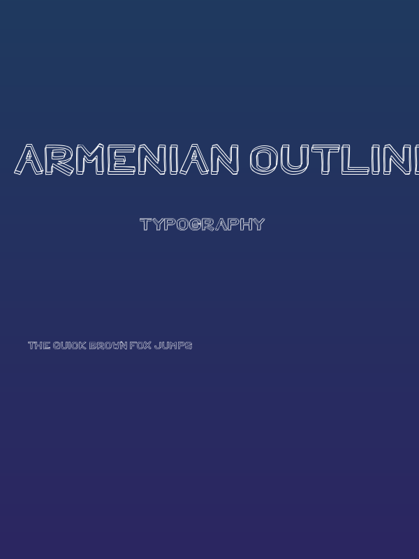 Armenian Outlines Poster