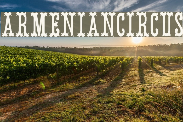 ArmenianCircus Font examples