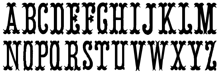 ArmenianCircus Font LOWERCASE
