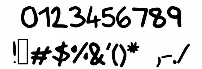 ArminsFrozenPeas Font OTHER CHARS