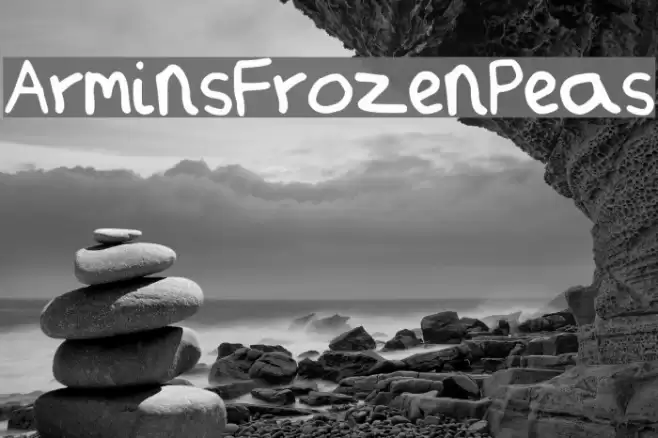 ArminsFrozenPeas Font examples