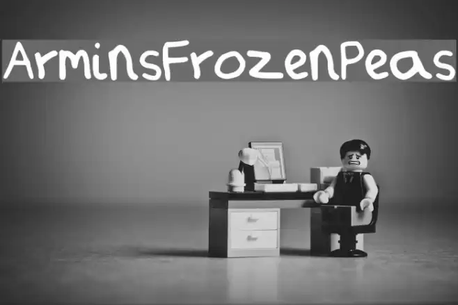 ArminsFrozenPeas Font examples