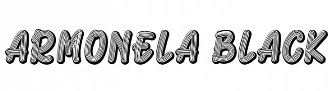 Armonela Black  les polices de caractères gratuit tlcharger