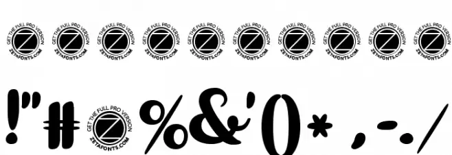 Armonioso Font OTHER CHARS