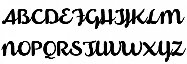 Armonioso Schriftart Groß