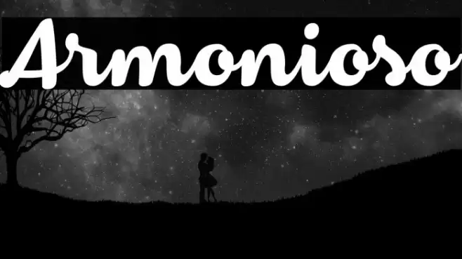 Armonioso Schriftart examples