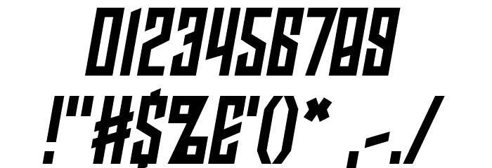 Armor Piercing 2.0 BB Italic フォント その他の文字