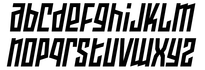 Armor Piercing 2.0 BB Italic フォント 小文字