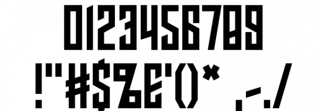 Armor Piercing 2.0 BB Font OTHER CHARS
