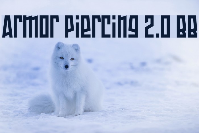 Armor Piercing 2.0 BB フォント examples