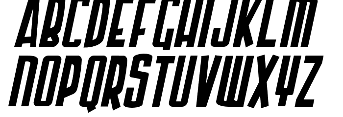 Armor Piercing Italic Font LOWERCASE
