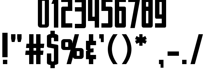 Armor Piercing Font OTHER CHARS