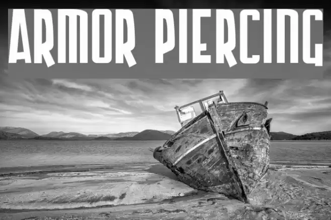 Armor Piercing Font examples