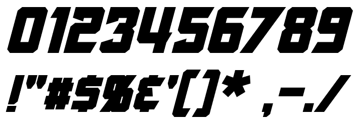 Armorhide Bold Italic Font OTHER CHARS