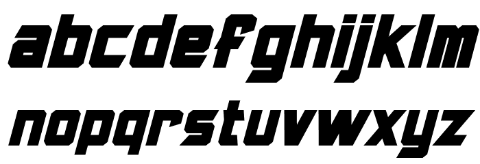 Armorhide Bold Italic Font LOWERCASE