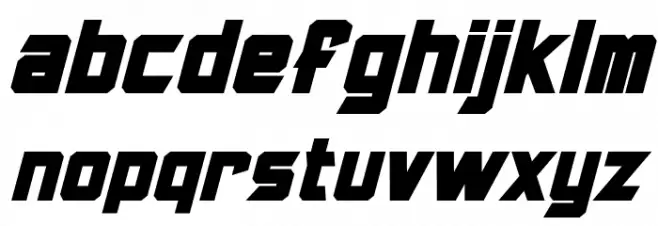 Armorhide Bold Italic Caratteri MINUSCOLO