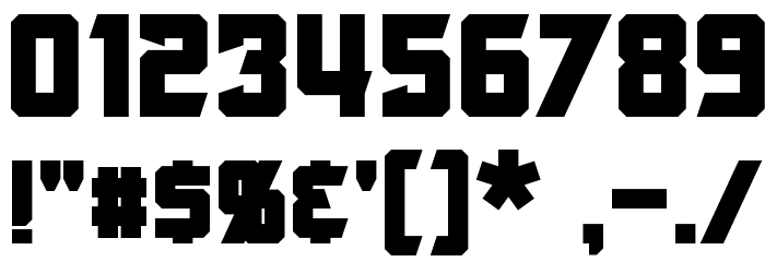 Armorhide Bold Font OTHER CHARS