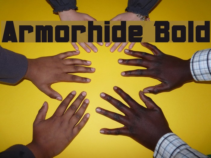 Armorhide Bold Font examples