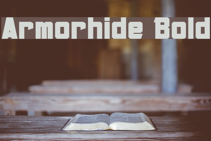 Armorhide Bold Font examples