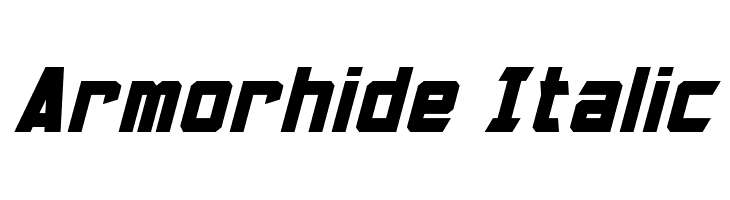 Armorhide Italic Font