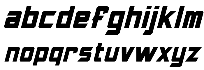 Armorhide Italic Font LOWERCASE