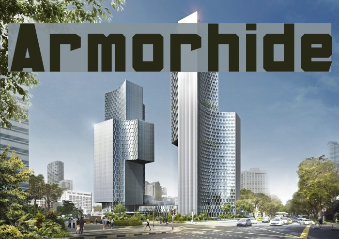 Armorhide Font examples