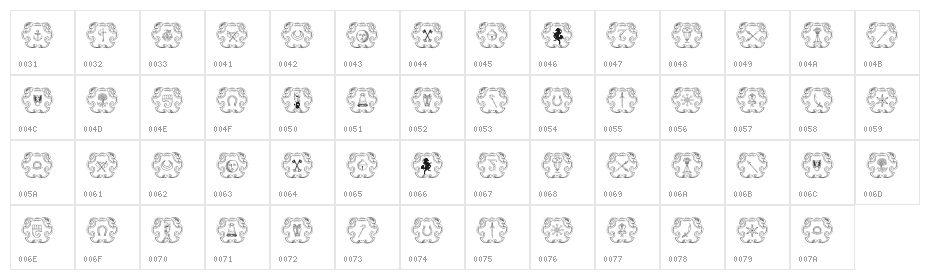 Armorial Character Map