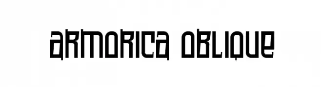 Armorica Oblique  フリーフォントのダウンロード