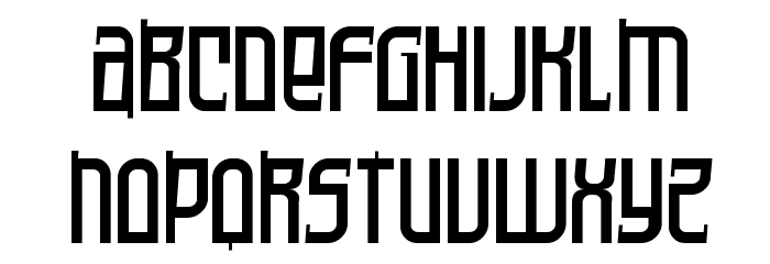 Armorica Oblique Font LOWERCASE