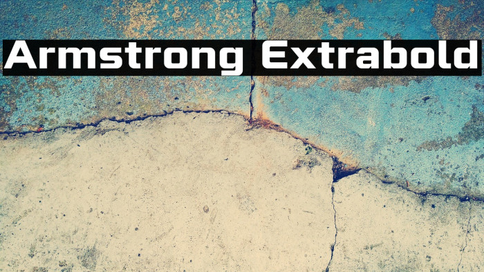 Armstrong Extrabold Example 1