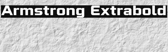 Armstrong Extrabold Example 2