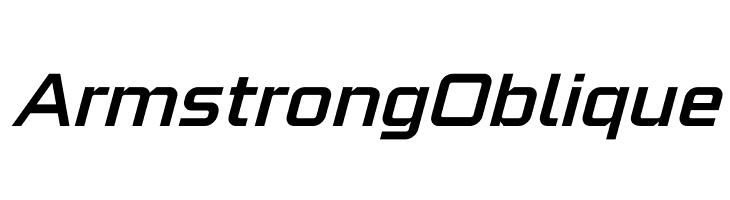 Armstrong Oblique  Frei Schriftart Herunterladen