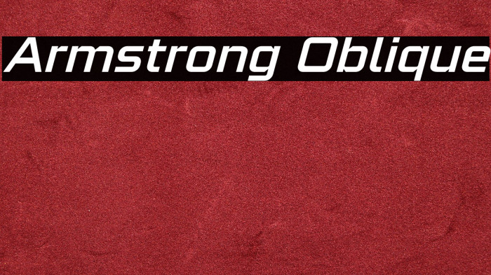 Armstrong Oblique Example 3