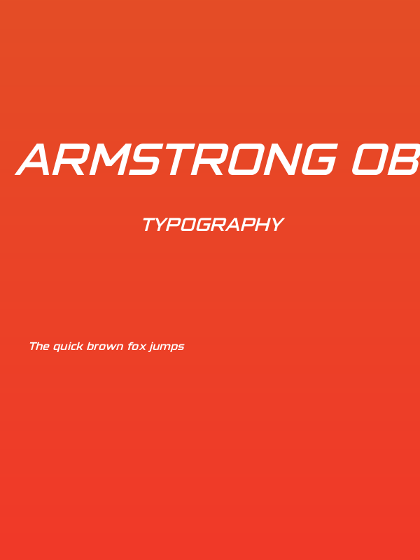 Armstrong Oblique Poster