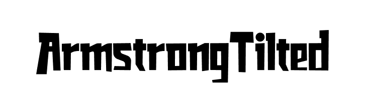 Armstrong Tilted  Free Fonts Download