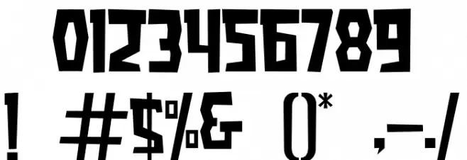 Armstrong Font OTHER CHARS