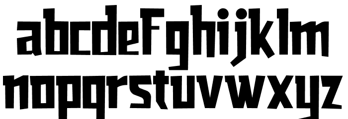 Armstrong Font LOWERCASE