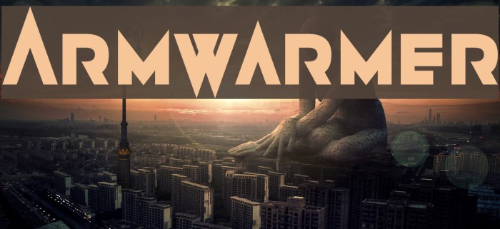 Armwarmer Font examples