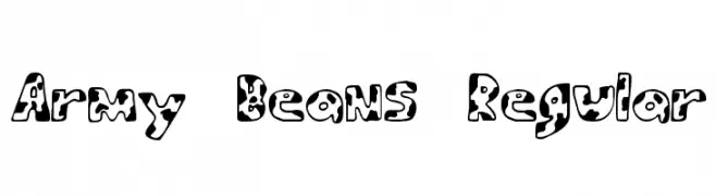 Army Beans Regular  font caratteri gratis