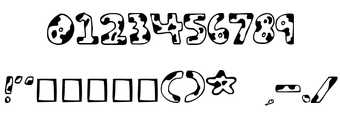 Army Beans Regular Font OTHER CHARS