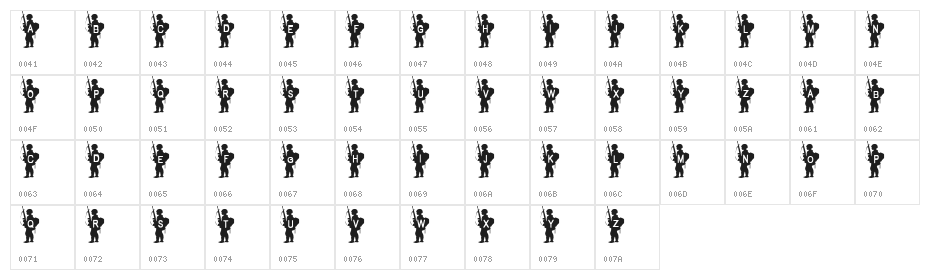 Army Boy Character Map