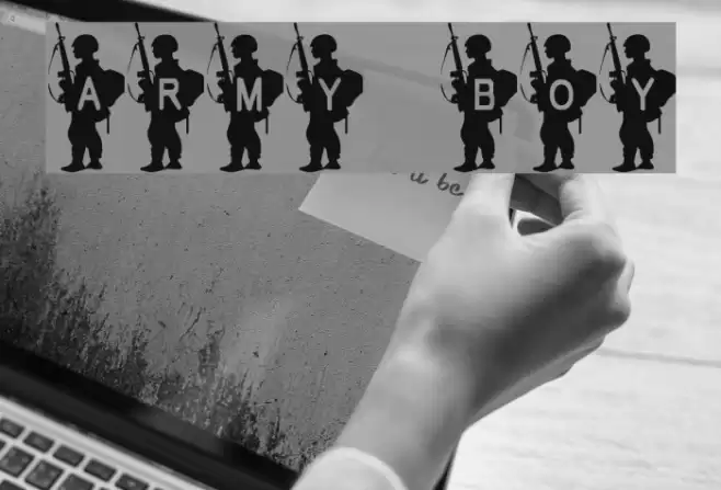 Army Boy Font examples