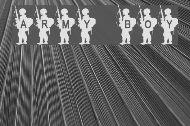 Army Boy Font examples