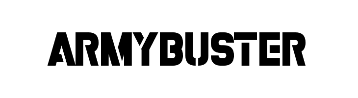 Army Buster  Free Fonts Download