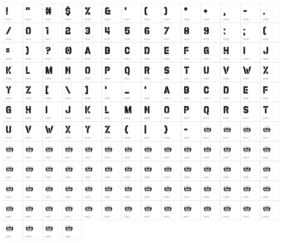 Army Buster Character Map
