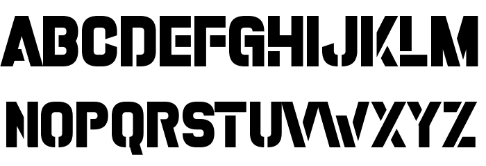 Army Buster Font LOWERCASE