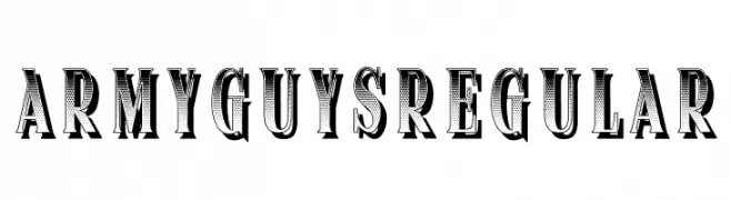 Army Guys Regular  免费字体下载