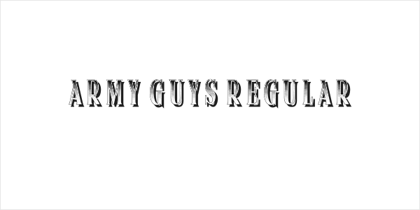 Army Guys Regular Logo