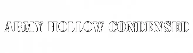 Army Hollow Condensed  baixar fontes gratis