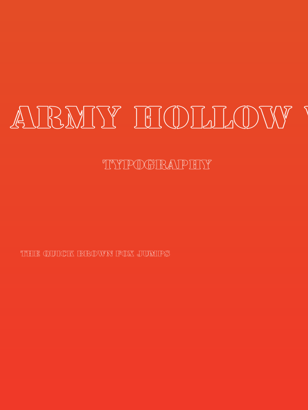 Army Hollow Wide Poster